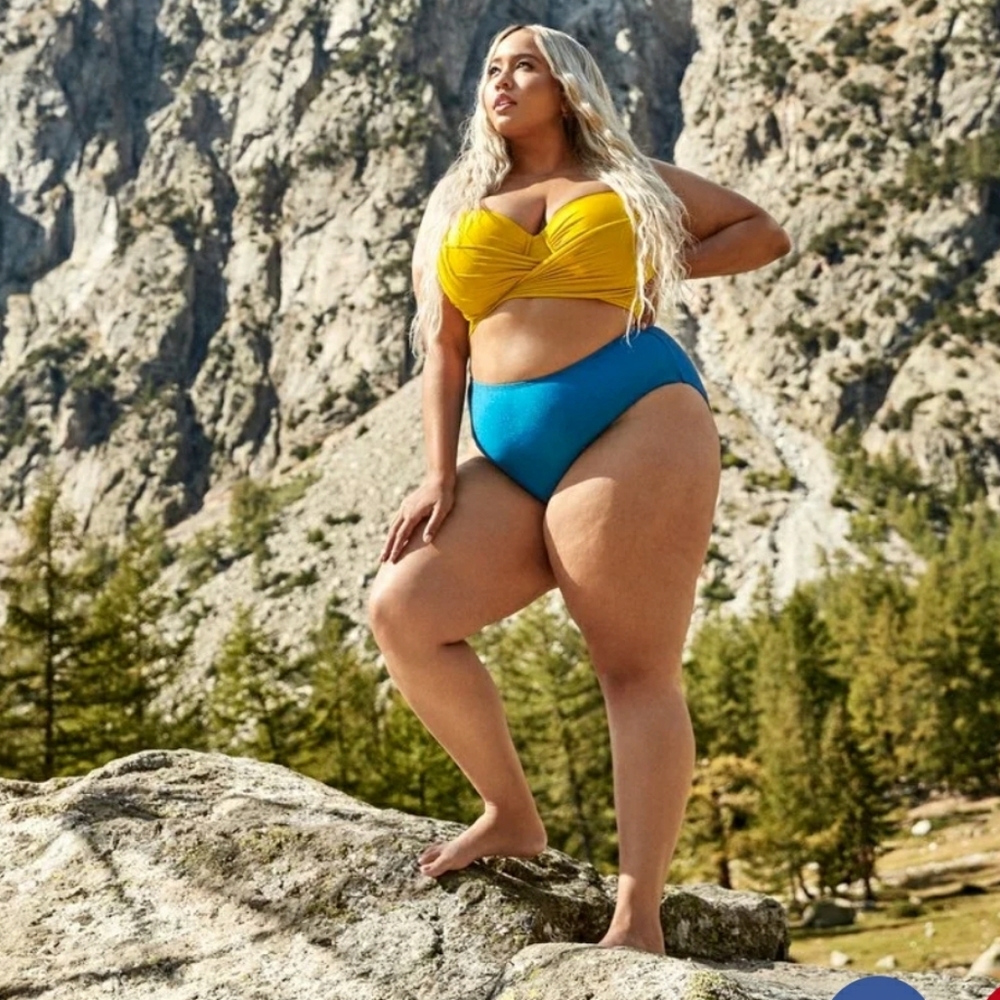 SWIMSUITS FOR ALL Gabifresh X Swimsuits For All Bikini Bottom Turquoise 20 NWT
